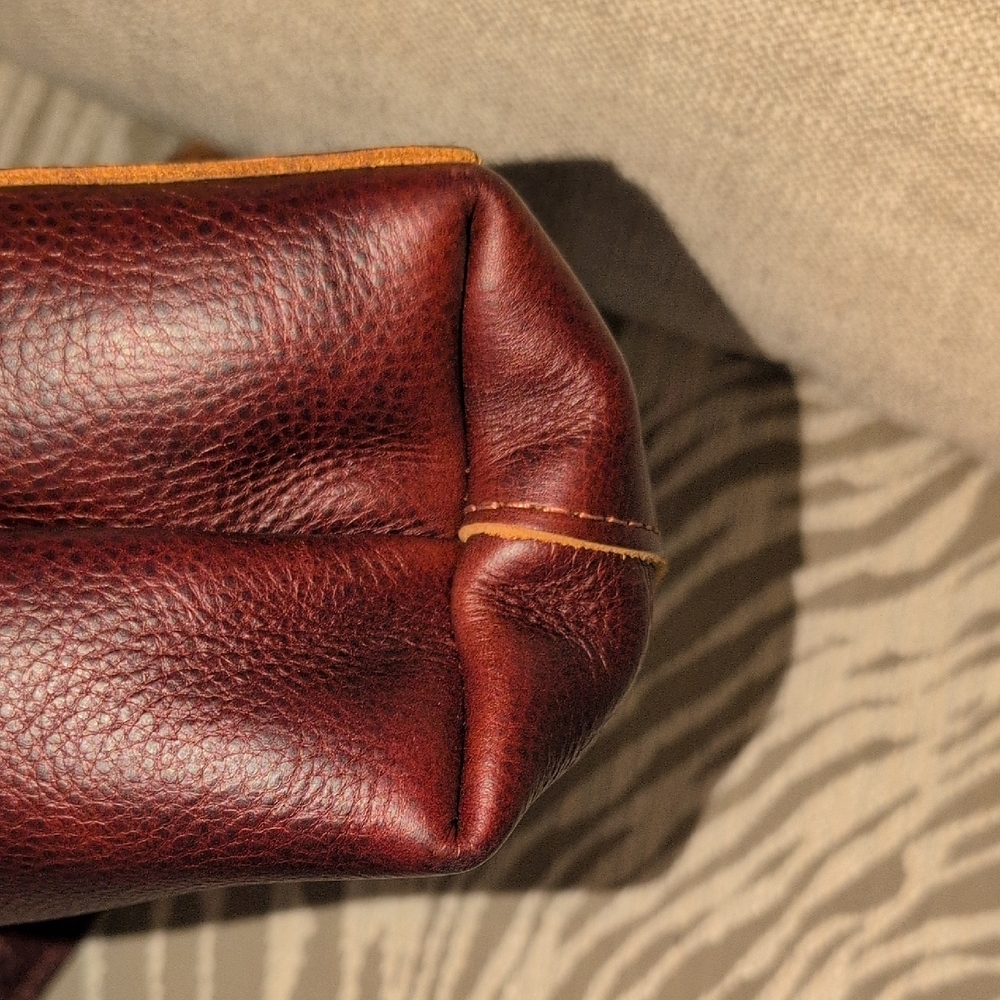Portland Leather Goods Nutmeg Full Grain Leather Crossbody Or Handle Carry - Picture 9 of 10